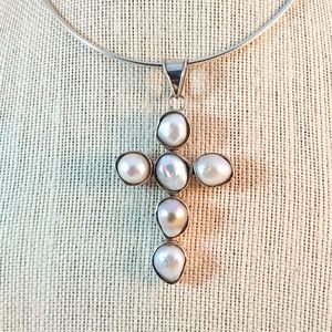 MOP  Cross pendant